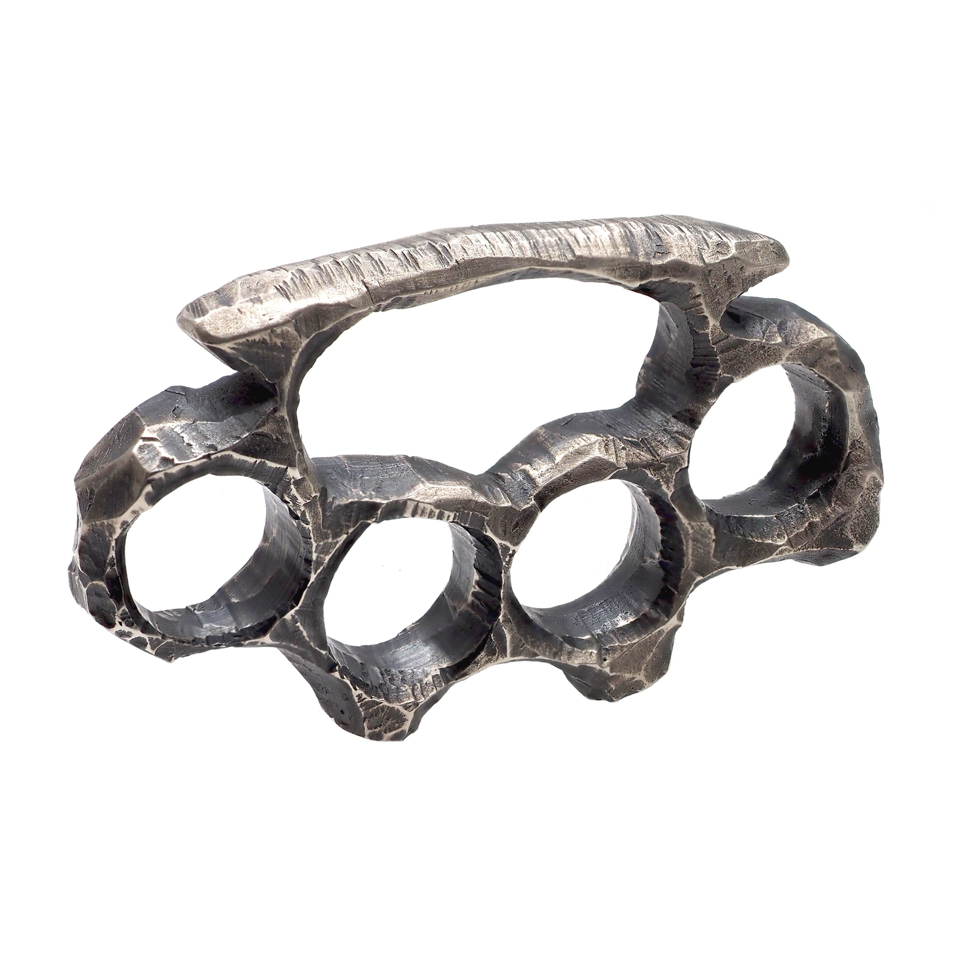 Stylish Edgy Silver Brass Knuckles Pendant with Sturdy Bismarck Chain –  Pavlove Jewelry