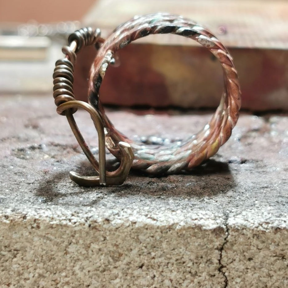 Filigree Anchor Rope Ring - Handmade Maritime Style