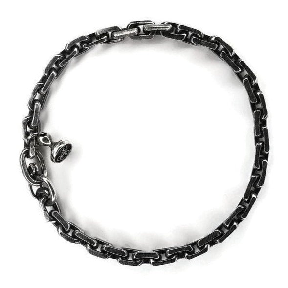 Masculine Anchor Weave Chain Bracelet - Handmade and Inspired by Travelers and Pirates for a Romantic Sea Adventure