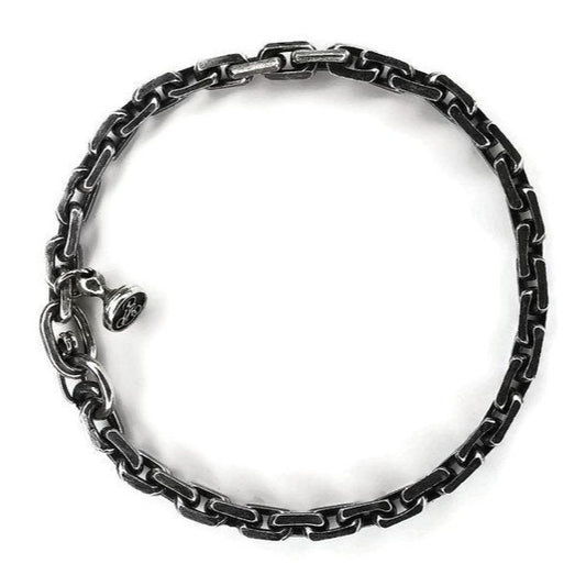 Masculine Anchor Weave Chain Bracelet - Handmade and Inspired by Travelers and Pirates for a Romantic Sea Adventure