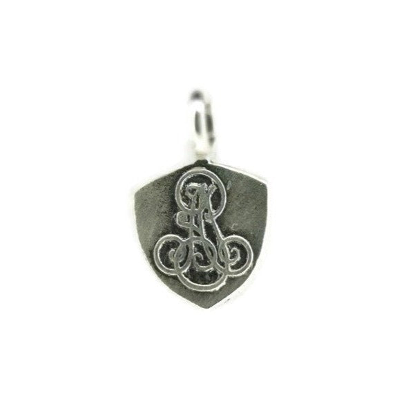 Fleur De Lis Necklace - French Lily Pendant on Handmade Anchor Chain, Heraldic Symbol