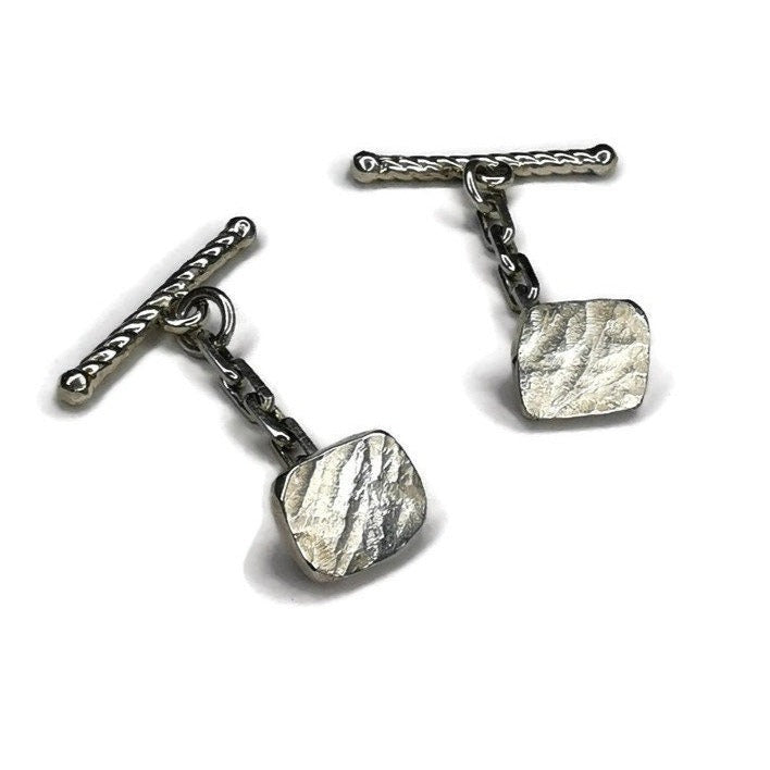 French-Inspired Handmade Chain Cufflinks - Timeless Elegance for Any Occasion