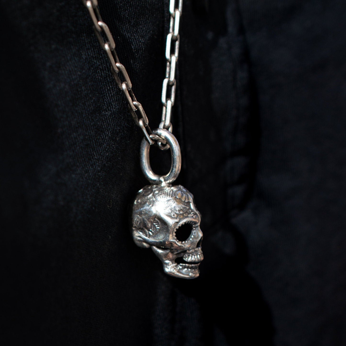 Day of the Dead Calavera Sugar Skull Necklace