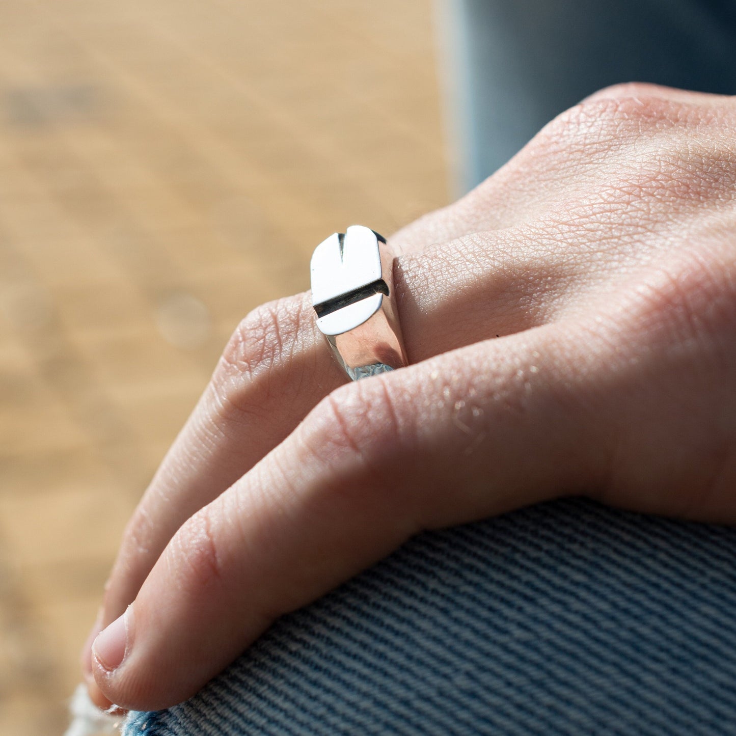 Geometric Avant-Garde Ring - A Minimalist Masterpiece