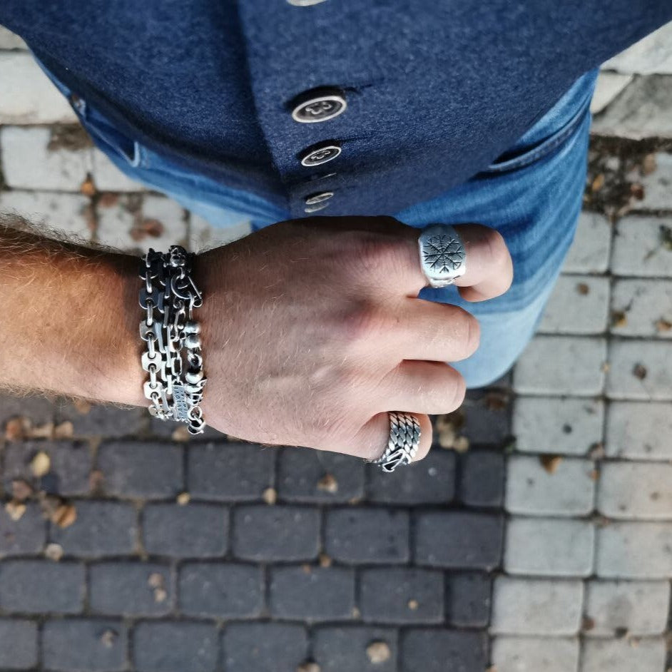 set of chain bracelets