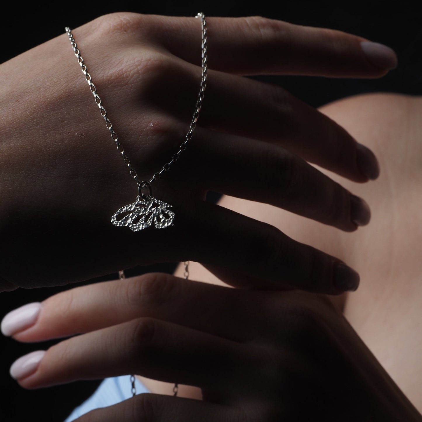 Delicate Handmade Butterfly Wing Necklace: Simple, Elegant, and Unique
