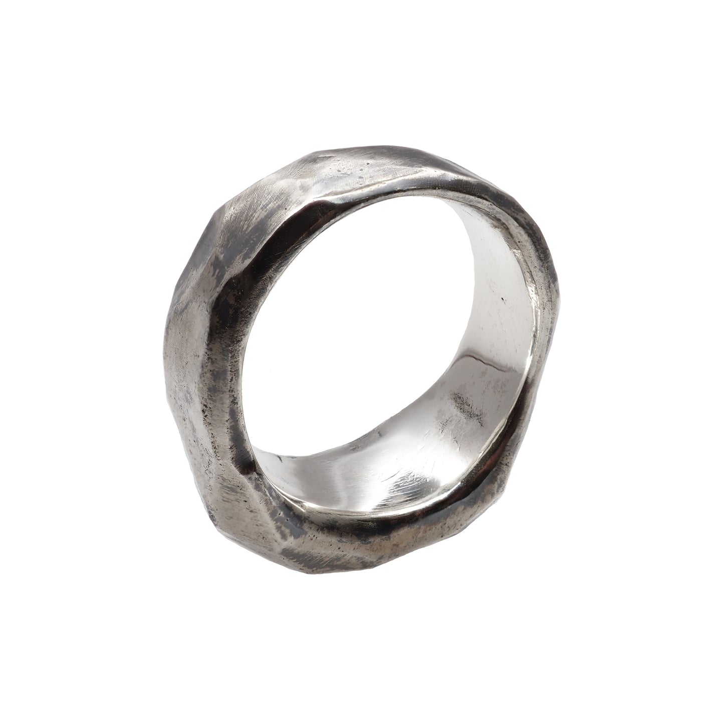 silver ring is upside down