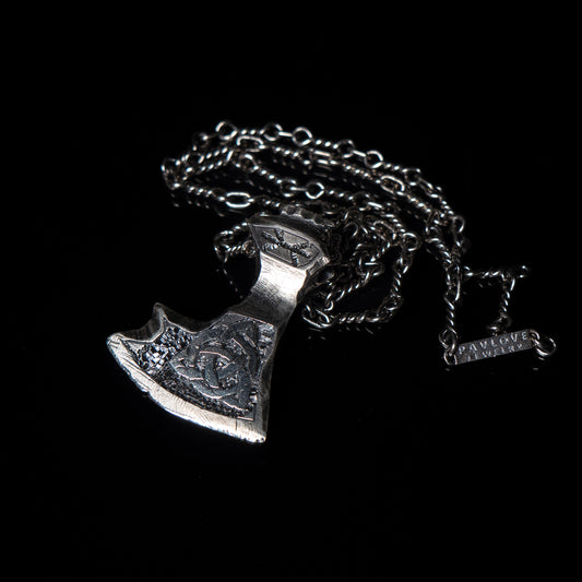 Viking Axe Necklace - Power and Beauty of the Storm Breaker