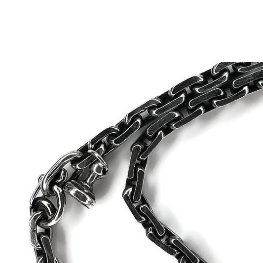 Masculine Anchor Weave Chain Bracelet - Handmade and Inspired by Travelers and Pirates for a Romantic Sea Adventure