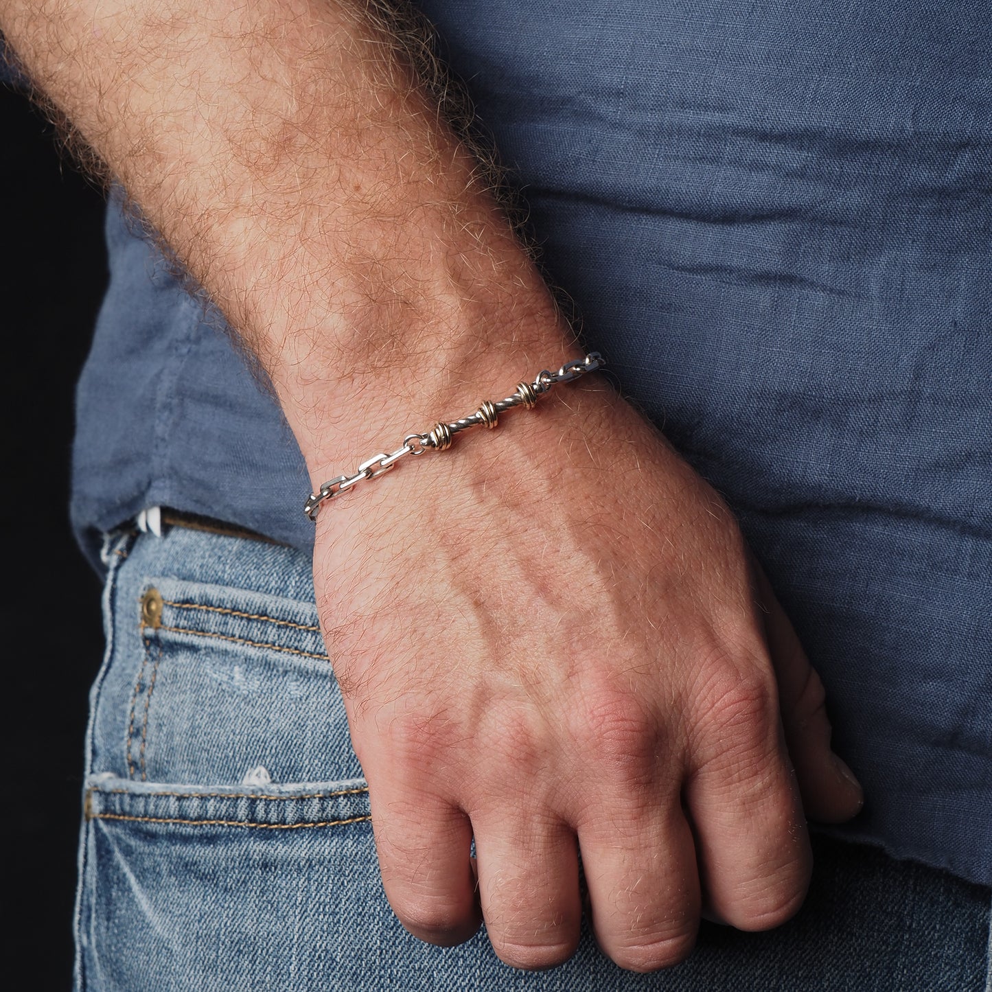 Lucky Knot Anchor Weave Bracelet with Unique Six Clasp - Symbolizes Good Fortune