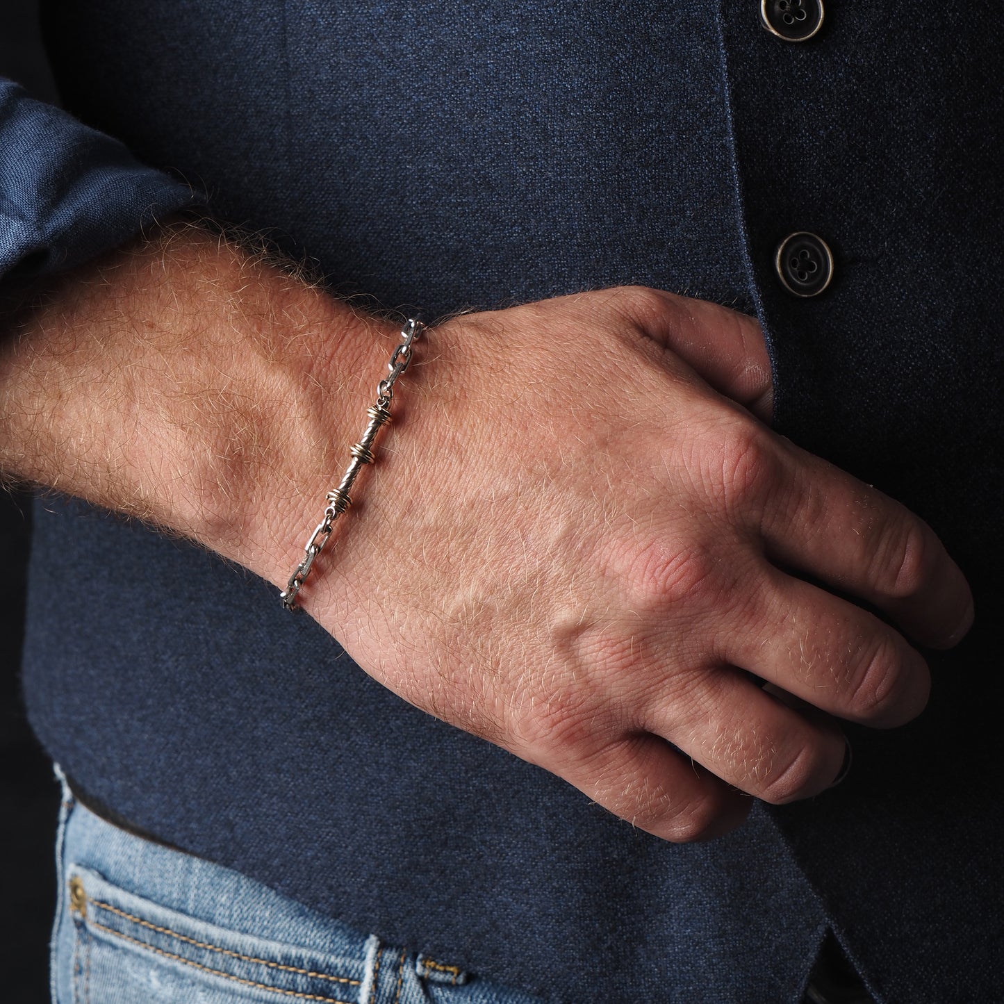 Lucky Knot Anchor Weave Bracelet with Unique Six Clasp - Symbolizes Good Fortune