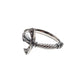 excalibur sword ring on the white background