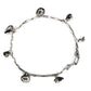 Summer SeaShell Anklet: Elegant Bracelet with Silver Cast Charms