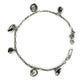 Summer SeaShell Anklet: Elegant Bracelet with Silver Cast Charms