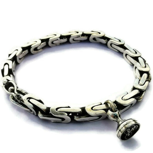 Stunning and Secure Handmade Moscow Bit Bracelet with Unique Clasp Design
