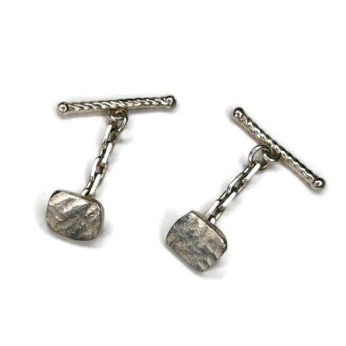 French-Inspired Handmade Chain Cufflinks - Timeless Elegance for Any Occasion