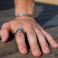 polished index finger ring for men